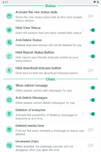 Blue WhatsApp customized
