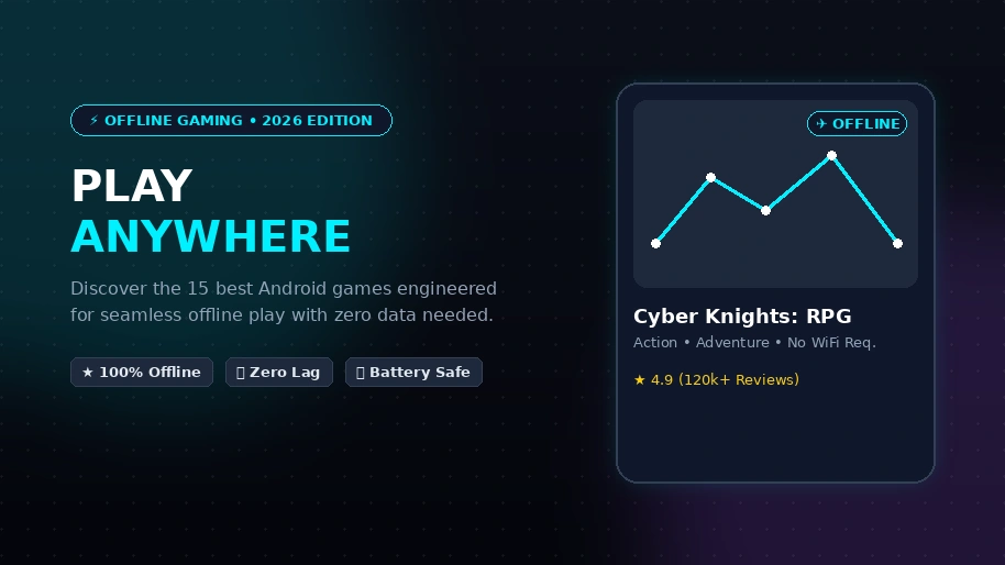15 Best Offline Android Games Support Play Without Internet in 2026