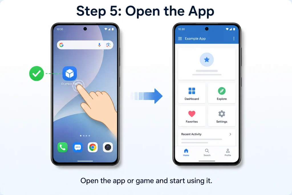Open The App